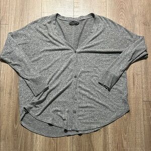 Women’s Abercrombie & Fitch Heather Gray Soft Knit Top Size L